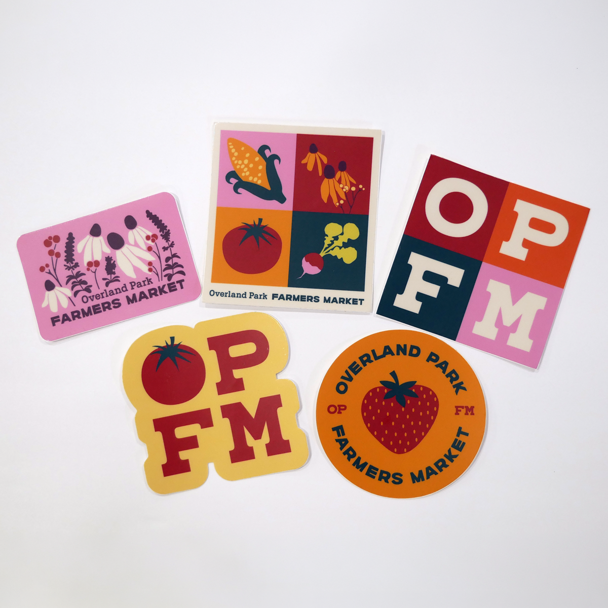 Overland Park Farmers Market Sticker Pack